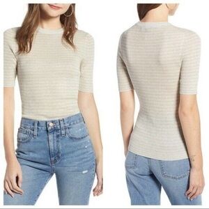 New Something Navy Short Sleeve Top